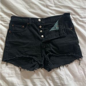 Levi’s 501 Original High Rise Denim Shorts